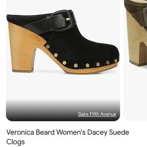 New- Veronica Beard black clogs sz 9.5 med